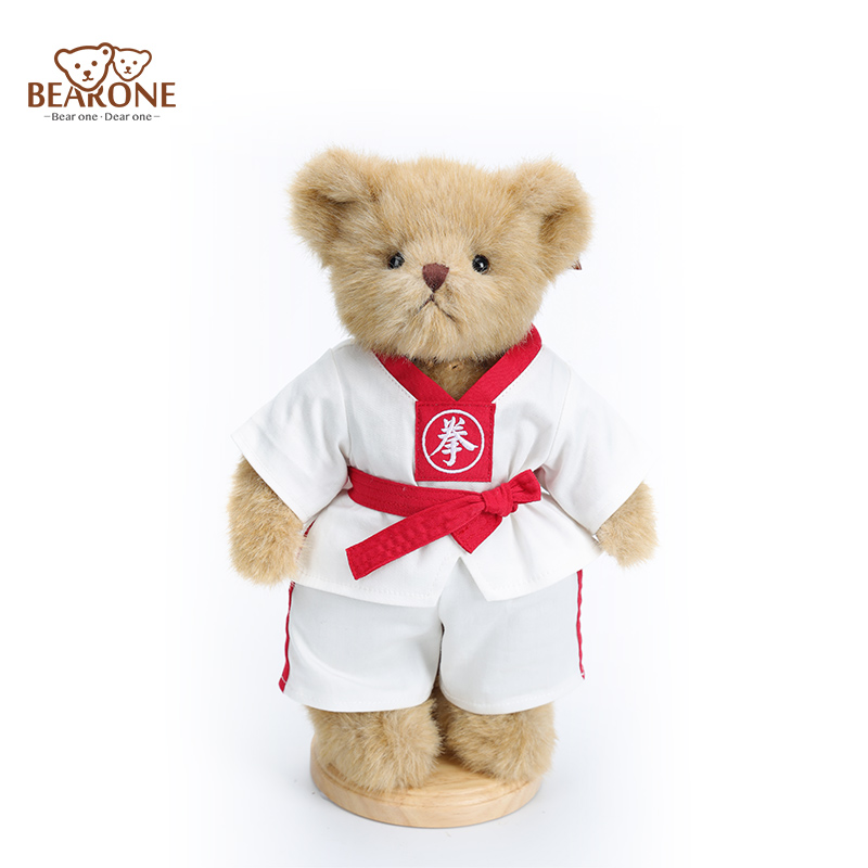 Taekwondo Bear with Red Belt